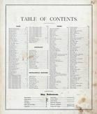 Table of Contents, St. Clair County 1874